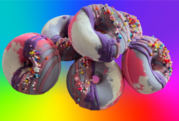 DONUT: Black Raspberry Vanilla Bath Bomb
