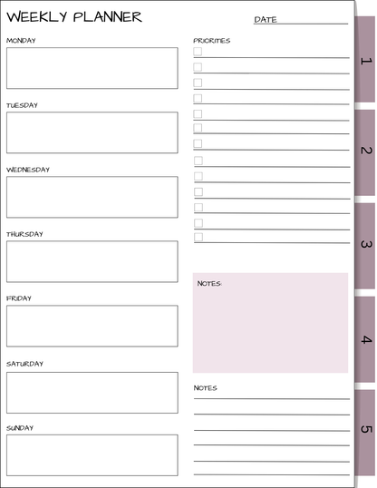 Digital-Vintage-Junk style Journal Planner with hyperlinks 8.5" x11"